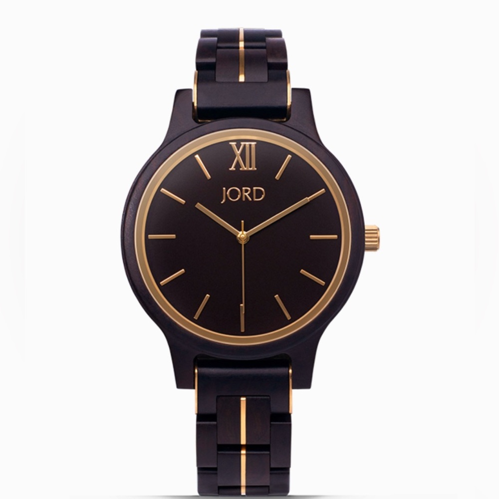 Jord Frankie II 38 mm Ebony and Gold
Watch. Brand New in box.
Sold out online.